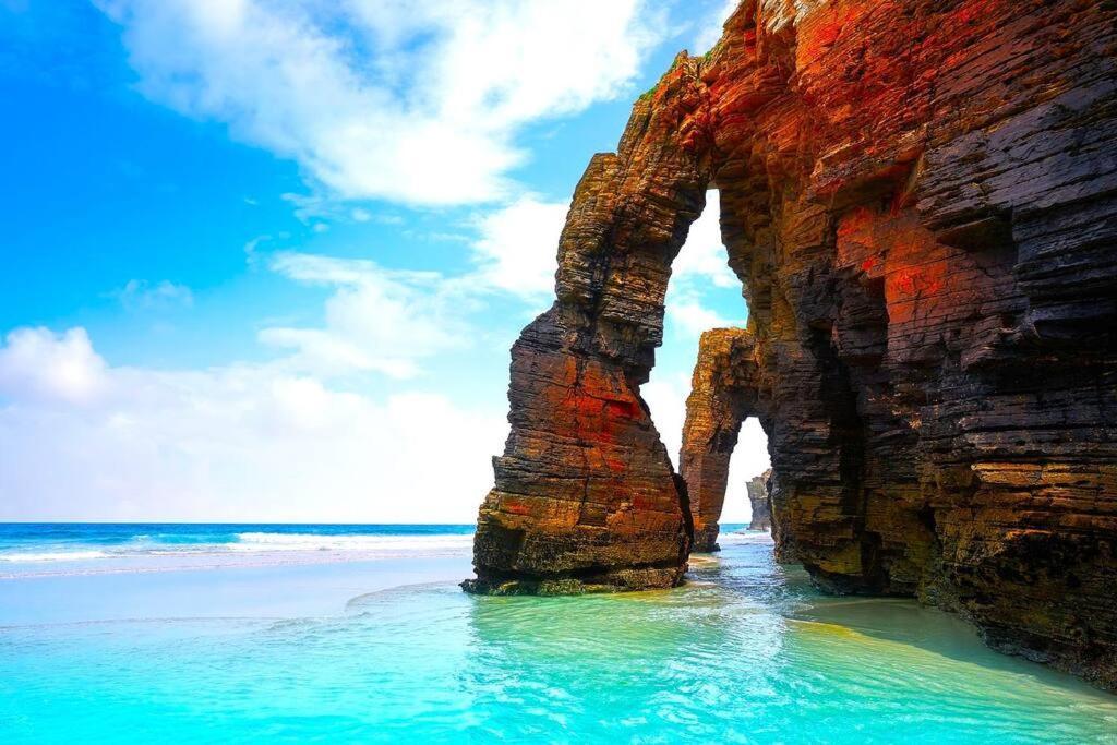 شقة Playa Foz Con Piscina Y Terraza المظهر الخارجي الصورة